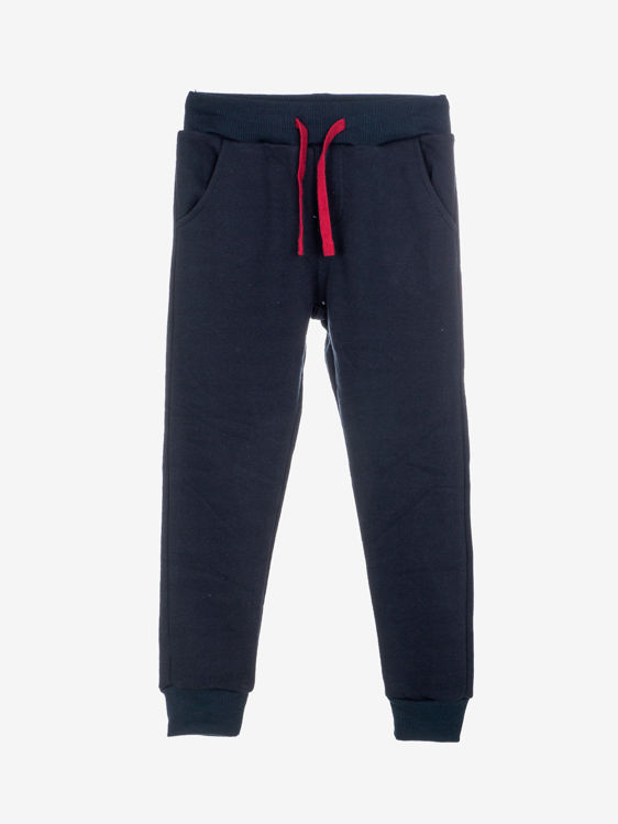 Picture of YF1625-WINTER THERMAL JOGGING PANTS PLAIN NAVY (4-16YRS)